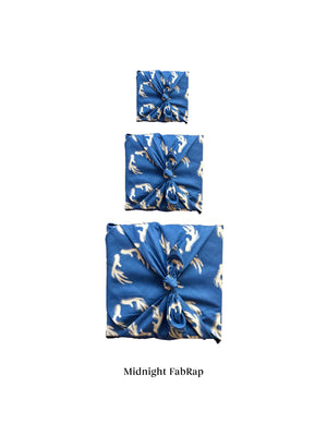 Fabric Wrapping Paper - Midnight Single Sided | Gift Wrapping | Reuze It | Eco Store | Eco Friendly Products