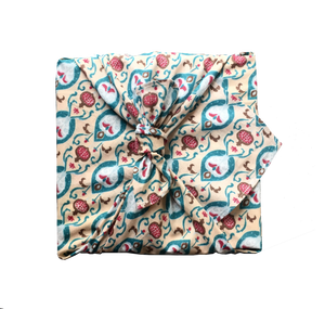 Fabric Wrapping Paper - Teal Single Sided | Gift Wrapping | Reuze It | Eco Store | Eco Friendly Products