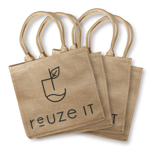 Jute Shopping Bag - 4pk | Shopping Bag | Reuze It | Eco Store | Eco Friendly Products