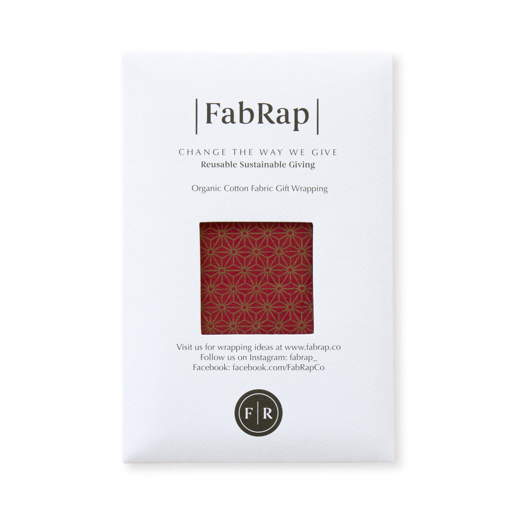Fabric Wrapping Paper - Ruby Single Sided | Gift Wrapping | Reuze It | Eco Store | Eco Friendly Products