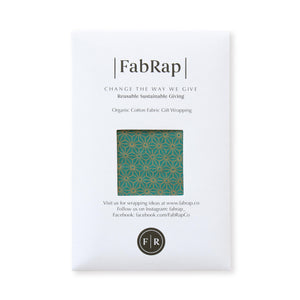 Fabric Wrapping Paper - Jade Single Sided | Gift Wrapping | Reuze It | Eco Store | Eco Friendly Products