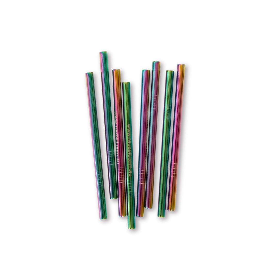 Smoothie Stainless Steel Straws (assorted colours) | Straws | Reuze It | Eco Store | Eco Friendly Products