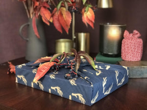 Fabric Wrapping Paper - Midnight Single Sided | Gift Wrapping | Reuze It | Eco Store | Eco Friendly Products