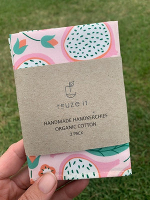 Handmade Handerchief - 2 pack | Handkerchiefs | Reuze It | Eco Store | Eco Friendly Products
