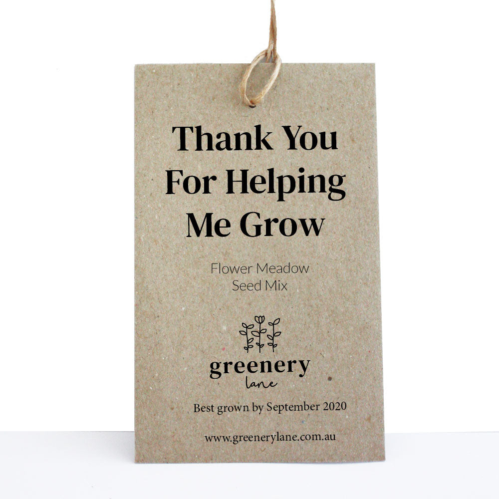 Teacher Gift - Seed packet with gift tag | Gift Card | Reuze It | Eco Store | Eco Friendly Products